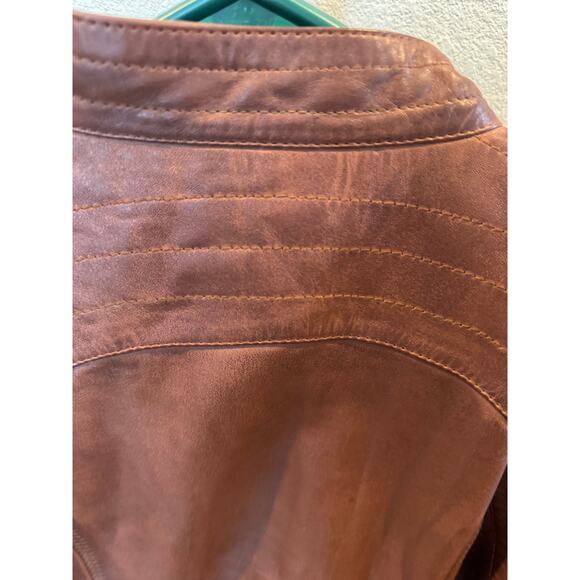 Decrum Women’s Acerra Real Leather Jacket – Cognac – Size XL – NWT - Picture 6 of 11